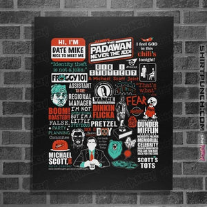 Shirts Posters / 4"x6" / Black All Things Office