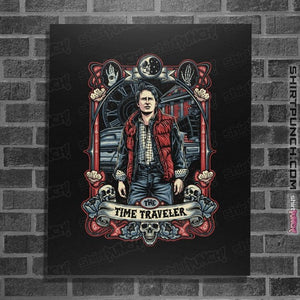 Daily_Deal_Shirts Posters / 4"x6" / Black The Time Traveller