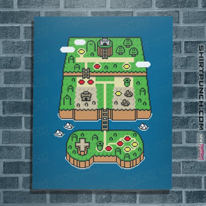 Shirts Posters / 4"x6" / Sapphire Super Console World