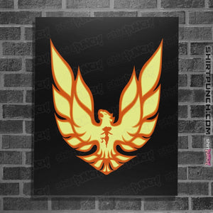 Shirts Posters / 4"x6" / Black Dark Phoenix Firebird