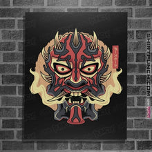 Load image into Gallery viewer, Shirts Posters / 4&quot;x6&quot; / Black Nightbrother Oni Mask
