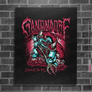 Daily_Deal_Shirts Posters / 4"x6" / Black Ganondorf