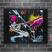 Load image into Gallery viewer, Shirts Posters / 4&quot;x6&quot; / Black Creation Of Silver Surfer
