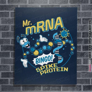 Shirts Posters / 4"x6" / Navy Mr mRNA