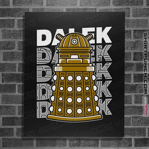 Shirts Posters / 4"x6" / Black Dalek