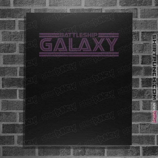 Shirts Posters / 4"x6" / Black Battleship Galaxy