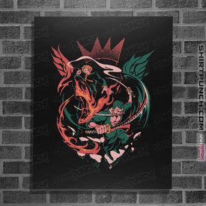 Daily_Deal_Shirts Posters / 4"x6" / Black The Wings Of The King