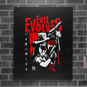 Daily_Deal_Shirts Posters / 4"x6" / Black Evil Evolves Long Sleeve