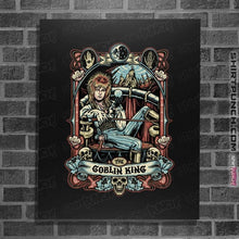 Load image into Gallery viewer, Daily_Deal_Shirts Posters / 4&quot;x6&quot; / Black The Goblin King Crest
