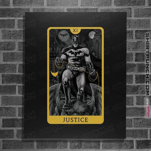 Daily_Deal_Shirts Posters / 4"x6" / Black JL Tarot - Justice
