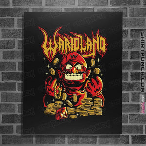 Shirts Posters / 4"x6" / Black Wario Land