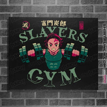 Load image into Gallery viewer, Secret_Shirts Posters / 4&quot;x6&quot; / Black Tanjiro Slayers Gym
