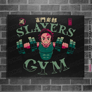 Secret_Shirts Posters / 4"x6" / Black Tanjiro Slayers Gym