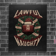 Load image into Gallery viewer, Shirts Posters / 4&quot;x6&quot; / Black Lawful Naughty Christmas
