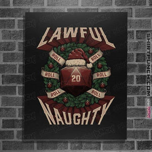 Shirts Posters / 4"x6" / Black Lawful Naughty Christmas