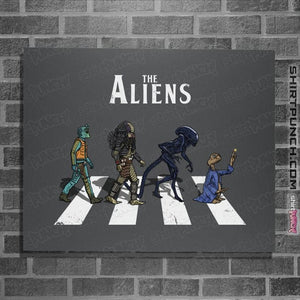 Daily_Deal_Shirts Posters / 4"x6" / Charcoal The Aliens