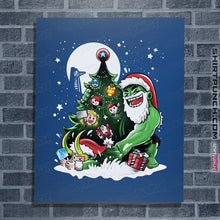 Load image into Gallery viewer, Daily_Deal_Shirts Posters / 4&quot;x6&quot; / Royal Blue Puny God Christmas
