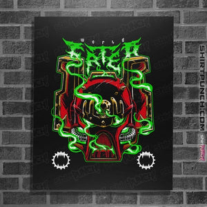 Daily_Deal_Shirts Posters / 4"x6" / Black World Eater Metal