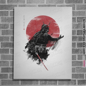 Shirts Posters / 4"x6" / White Darth Samurai