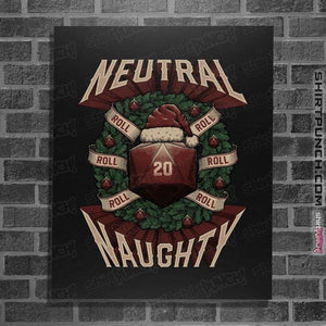 Shirts Posters / 4"x6" / Black Neutral Naughty Christmas