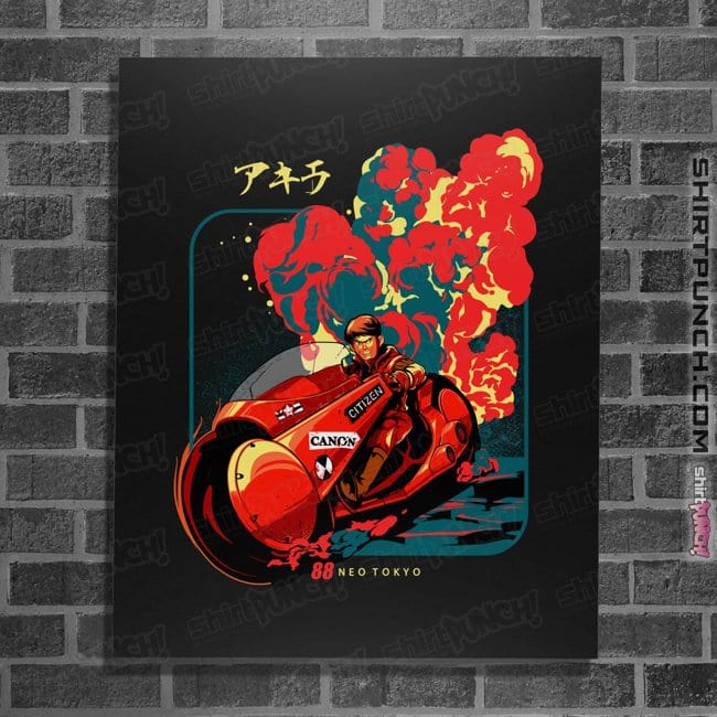 Daily_Deal_Shirts Posters / 4"x6" / Black Akira 88
