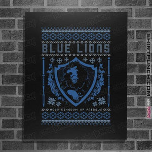 Shirts Posters / 4"x6" / Black Blue Lions