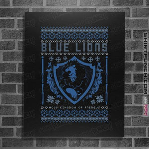Shirts Posters / 4"x6" / Black Blue Lions