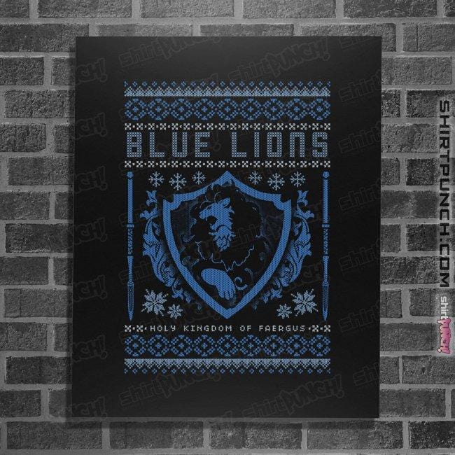 Shirts Posters / 4"x6" / Black Blue Lions