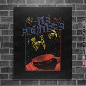 Secret_Shirts Posters / 4"x6" / Black Tie Fighters