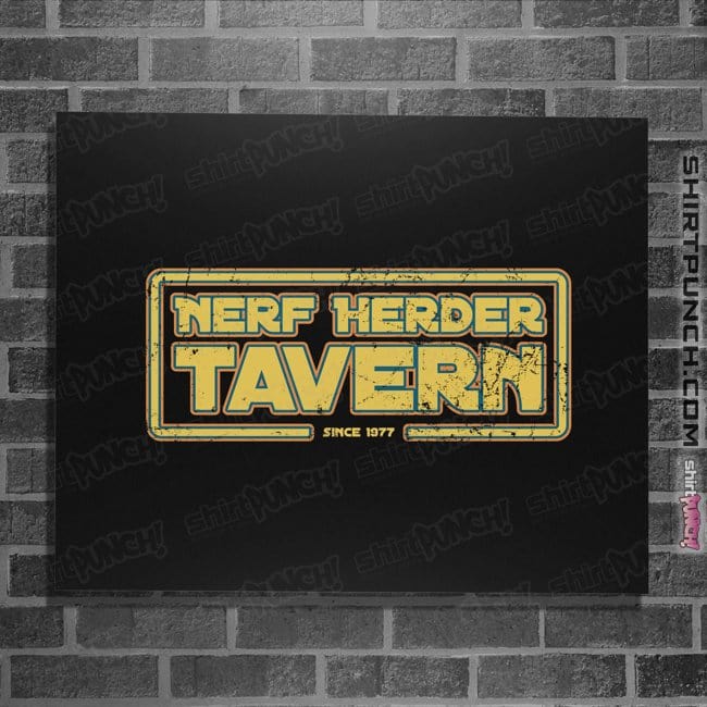 Shirts Posters / 4"x6" / Black Nerf Herder Tavern