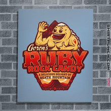 Load image into Gallery viewer, Shirts Posters / 4&quot;x6&quot; / Powder Blue Goron’s Ruby Rock Candy
