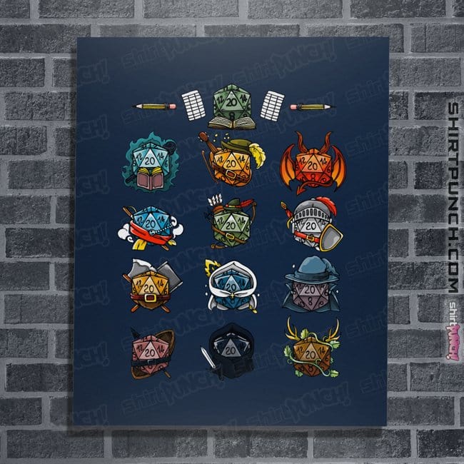 Shirts Posters / 4"x6" / Navy Dice Master