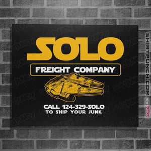 Daily_Deal_Shirts Posters / 4"x6" / Black Solo Freight Co.