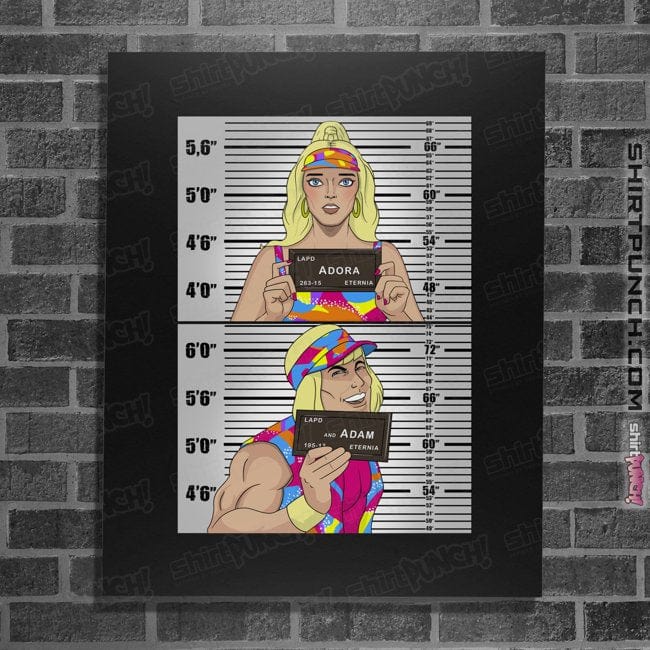 Daily_Deal_Shirts Posters / 4"x6" / Black Master Of Mugshots