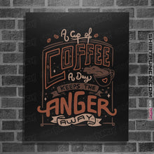 Load image into Gallery viewer, Shirts Posters / 4&quot;x6&quot; / Black A Cup Of Coffee A Day
