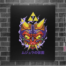 Load image into Gallery viewer, Shirts Posters / 4&quot;x6&quot; / Black Majora&#39;s Oni Mask
