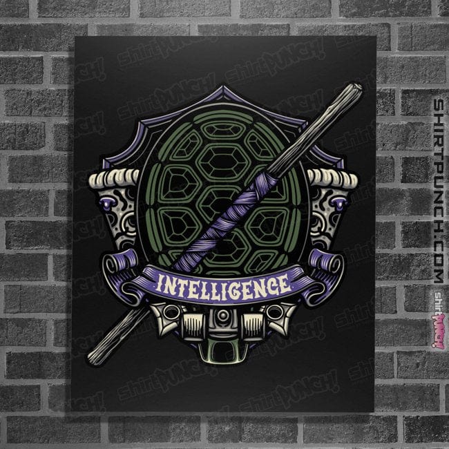 Daily_Deal_Shirts Posters / 4"x6" / Black Turtles Donnie