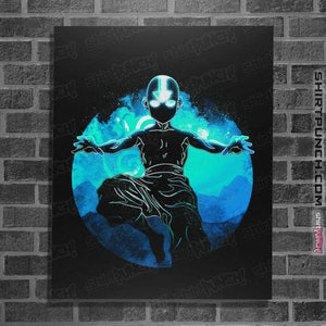 Daily_Deal_Shirts Posters / 4"x6" / Black Air Bender Orb