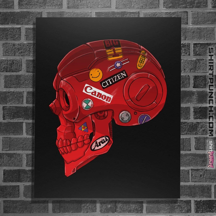 Shirts Posters / 4"x6" / Black Akira Skull