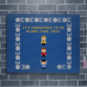 Daily_Deal_Shirts Posters / 4"x6" / Royal Blue Take This Redshirt