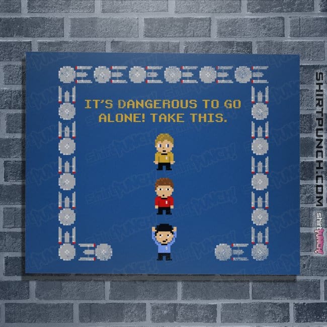 Daily_Deal_Shirts Posters / 4"x6" / Royal Blue Take This Redshirt