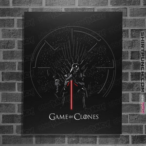 Shirts Posters / 4"x6" / Black Game Of Clones