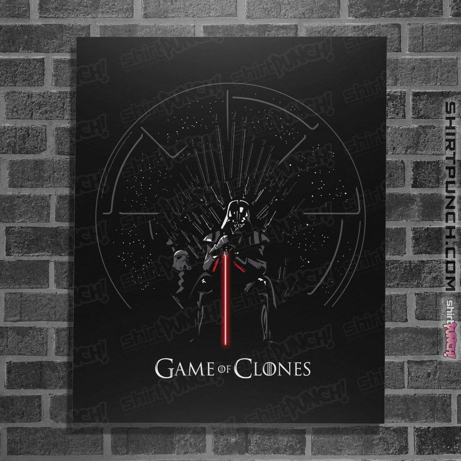 Shirts Posters / 4"x6" / Black Game Of Clones
