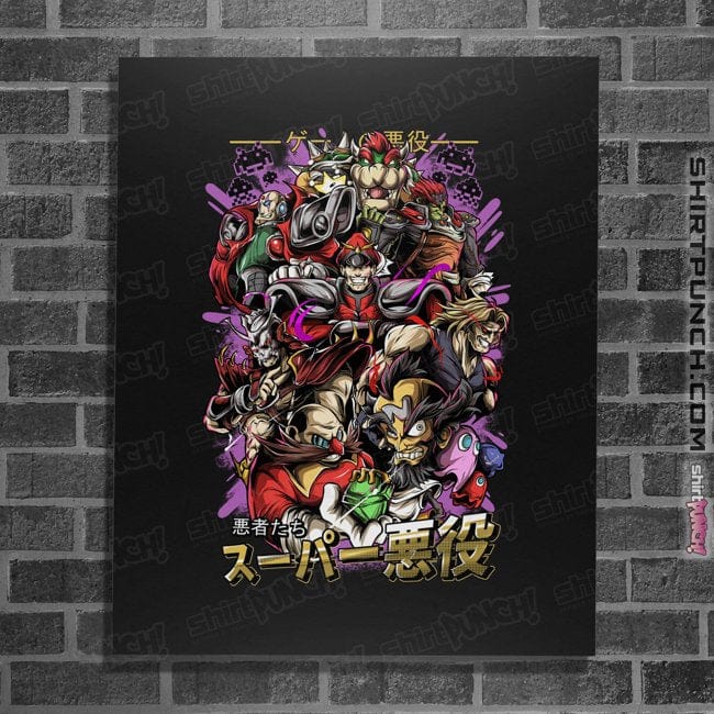 Daily_Deal_Shirts Posters / 4"x6" / Black Villain Gang