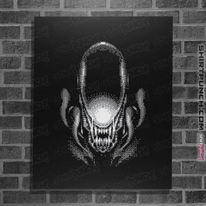 Shirts Posters / 4"x6" / Black Alien Head