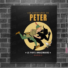 Load image into Gallery viewer, Shirts Posters / 4&quot;x6&quot; / Black Les Adventures De Peter
