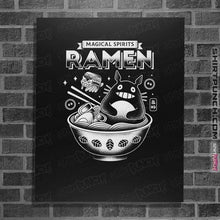 Load image into Gallery viewer, Shirts Posters / 4&quot;x6&quot; / Black Magical Spirits Ramen
