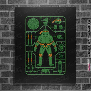 Daily_Deal_Shirts Posters / 4"x6" / Black Michelangelo Model Sprue