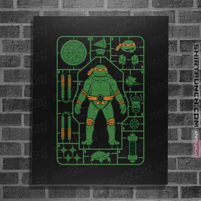 Daily_Deal_Shirts Posters / 4"x6" / Black Michelangelo Model Sprue