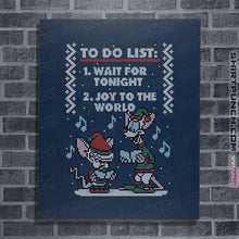 Load image into Gallery viewer, Shirts Posters / 4&quot;x6&quot; / Navy Christmas List
